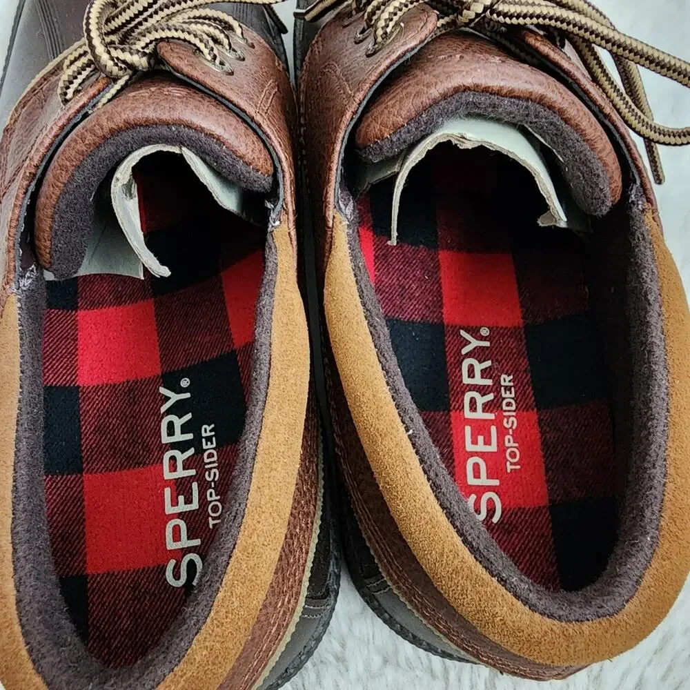 Sperry Men’s Cold Bay 3-Eye Thinsulate Duck Boot Brown Tan, Waterproof, Size 9.5